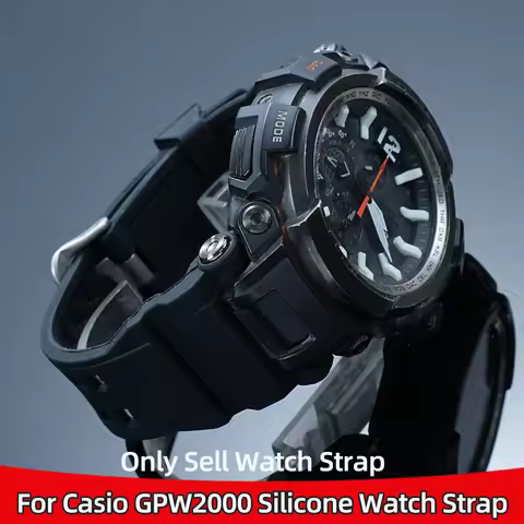 GPW2000 Silicone Watch Strap For Casio G-shock MASTER OF G AIR GR-B200 GPW-2000 Waterproof Rubber Wa