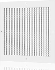 20" x 20"Cube Core Eggcrate Return Air Grille Aluminum Return Grille HVAC Vent Duct Cover White[Oute