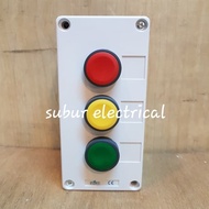 Bx3-22 3-Hole Push Button Box+3Pcs Push Button