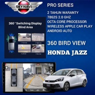HONDA JAZZ SKY NAVI CAR ANDROID PLAYER #360 BIRD VIEW CAMERA #7862S