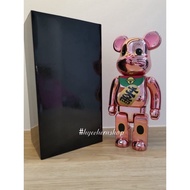 Bearbrick Pink Lucky Fortune Cat 400% 28cm Action Figure