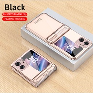 FZT Case for Oppo Find N2 Flip 5G Fashion Phone Case PC All Inclusive Folding Cover Hinge Transparen
