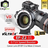 Viltrox Adapter EF-Z2-0.71X mount Lens Auto Focus Convert Canon To Nikon Z-mount Camera-Digilife 1 Year