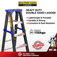 【In Stock】TTF Rack ™   Shutter Man Aluminum Heavy Duty Double Sided Ladder/Aluminum 4-14 Steps Folda