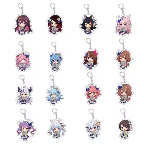 HOLOLIVE VTuber Keychain Anime Charm - Gawr Gura, Sakura Miko, Kiryu Coco