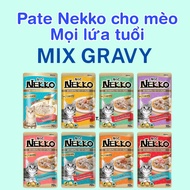 Combo of 12 Packs of Thai Nekko Cat Pate 70g | Wet Cat Food | Tuna, Chicken, Salmon