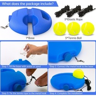 Tennis Trainer Rebound Ball with 3 String Balls, Solo Tennis Training Equipment, Portable Tennis Tra