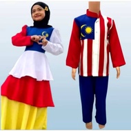 [Ready Stock]Baju Merdeka Kids Drees Set new Design (2-12y)