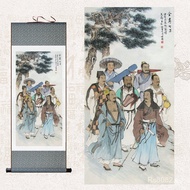 Changchunzi Seven Sons Quiet Scroll Painting Yu Yangzi Yangzi Birth of Sons Long Decoration Sanren D