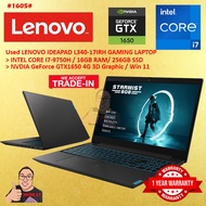#1605 *Used Lenovo IdeaPad L340 17.3” Gaming Laptop Intel i7-9750H 16GB RAM 256GB SSD NVIDIA GF GTX 