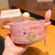 AH88 HIGH QUALITY CERAMIC POT SET WITH SPOON CARTOON PATTERN PAIDA BABY OCTOPUS STAR