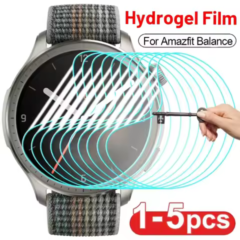 Hydrogel Film for Amazfit Balance Screen Protector HD Clear Case Friendy Protective Film for Amazfit