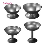 [Lohobby] Pudding Cup Stainless Steel, Reusable, Multipurpose, Ice Cream Cup Salad Cup Dessert Bowl 