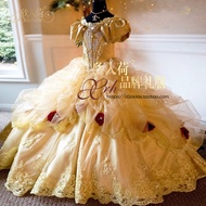 Girls' Princess Dress Palace Dress Evening Dress Snowyprincess Children's Christmas Performance Dress Model Show Evening Dress