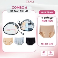 Combo of 6 TSAM QLCV0198 ultra-thin 9D invisible underwear, quick-drying and stretchy x3, anti-expos