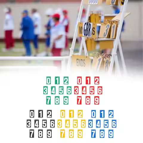 Tabletop Score Keeper Cards Numbers 0-9 Flip Number Board for Efficient Manual Scoring in Sports Eve