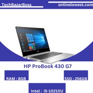 HP ProBook 430 G7 | Touch FHD Laptop | RAM : 8GB | SSD : 256GB | Intel : i5-10210U - Refurbished -Like New