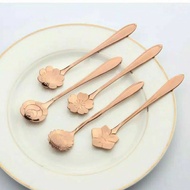 Spoon Tea Spoon Rose Spoon Steinless Steel Spoon Cake Spoon