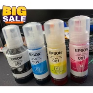 (ชุดรวม 4 สี) หมึกเติมของแท้ เอปสัน EPSON 001 มีกล่อง ของแท้ 100% รุ่น L4150,L4160,L4260,L6160,L6170,L6190,L6191,L14150 #หมึกปริ้นเตอร์  #หมึกเครื่องปริ้น hp #หมึกปริ้น   #หมึกสี #ตลับหมึก