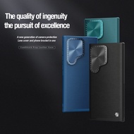 Nillkin สำหรับ Samsung Galaxy S24 Ultra กรณีโทรศัพท์มือถือกล้องป้องกันกรณีหนัง TPU + PC เลือกหนังโลห