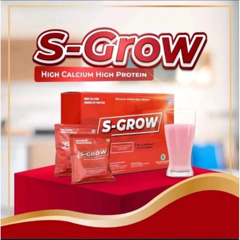 S GROW ASLI SUSU PENINGGI BADAN SUSU KALSIUM MURNI ORIGINAL