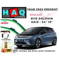 HAQ Silicone Windshield Wiper Japan Technology For BYD Dolphin.