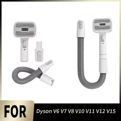Pet Grooming Hair Brush Vacuum Attachment For Dyson V6 V7 V8 V10 V11 V12 V15 Extended Hose For Mediu