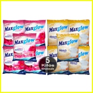 ♞,♘Maxglow and Mighty  Detergent Powder with Fabric Conditioner or with Bleach - 5 Kilos Wholesale