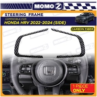 Car Honda HR-V HRV 2022 - 2024 Steering Frame Wheel SIDE Cover Garnish Accessories Shining Black For