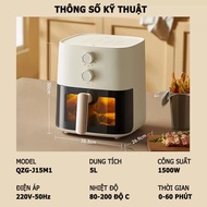 Nồi chiên không dầu Bear J15M1 dung tích 5L công nghệ tích hợp hiện đại cho món ăn ngon đẹp như đầu