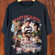 Saran BABYBIGBOY เทรนด์แฟชั่น Street Rap Hip Hop เสื้อยืด