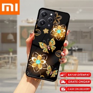 HP [AN01] Glossy Case Xiaomi REDMI 12 | poco X5 | X5 PRO 5Gpoco | Poco f5 5g |Glitter Case BUTTERFLY
