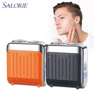 Portable Rotary Dual Head Electric Shaver Men's Travel Mini Shaver Waterproof Pocket Razors