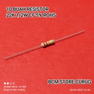 10 PCS 22K 1/2W CF 5% ROHS RESISTORS