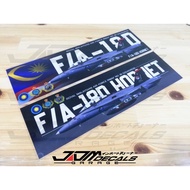 TUDM / RMAF 18th Squadron FA-18D Hornet Car Windscreen Decal Sticker