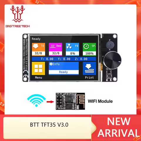 BIGTREETECH TFT35 V3.0 Touch Screen 12864LCD Wifi 3D Printer Parts vs MKS TFT35 For SKR V1.4 Turbo S