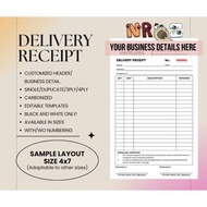 (BUNDLE) 4X7 CUSTOMIZED CARBONIZED FORM AND RECEIPT