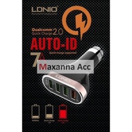 [MAXANNA] LDNIO C701Q Quick Charge 2.0 4-Port 7A Car Charger Adapter + Micro USB Cable (CE/RoHS/FCC)