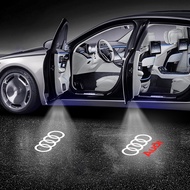 2/4Pcs Car Door Welcome Light Led Projector Lamp For Audi A3 A4 B8 8P Q5 B7 RS5 B6 RS6 RS7 B9 SLINE 