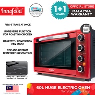 Innofood Electric Oven With Timer (60L) KT-CL60R [Ships Directly From Warehouse]