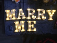 求婚必備 Marry Me 字母燈