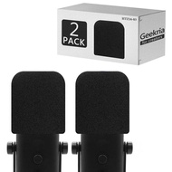 Geekria Suitable for Non-Vandy FIFINE AmpliGame AM8 Square Microphone Sponge 2pcs Pack