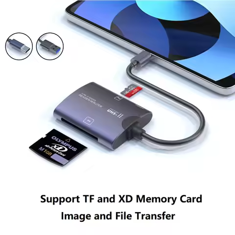 TF XD Memory Card Reader 2 in 1 USB Type-C to XD Micro SD Card Adapter for XD-Picture Card iPhone 17