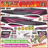 Tem Xe Sirius Chỉ Hồng Xám Đen - Tem Sirius Đen Xám Hồng Siêu Đẹp - Mẫu Team Sirius Hồng Xám Đen