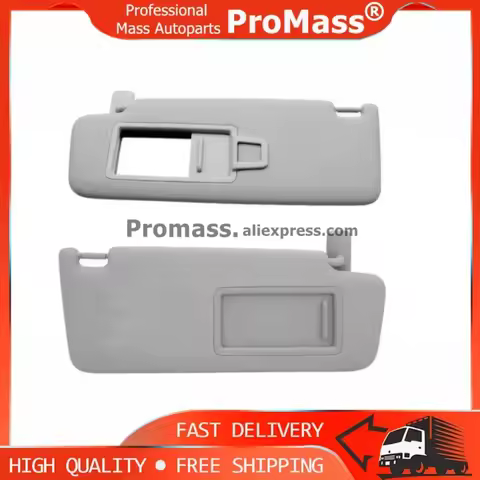 1/2PCS Grey Interior Sun Visor Make Up Mirror for VW Golf 7 7.5 Passat B8 CC Jetta MK7 A7 Skoda Octa