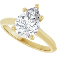 3 CT Pear Cut Lab Grown Diamond Engagement Ring | EF Color & VVS1-2 Clarity, IGI Certified Solitaire
