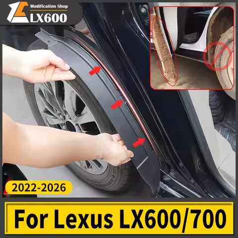 For 2022-2026 Toyota Lexus 600 700 LX600 LX700 Rear Mud Flaps Anti-Splash Paint Protection No Drill 