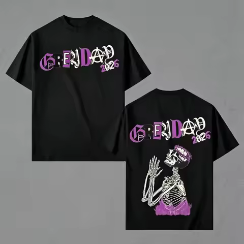 $uicideboy$ G59 Grey Day 2026 Tour Unisex 100%cotton Shirt Summer New American Underground Rap Men's
