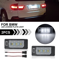 2PCS For BMW E46 E90 F10 LED License Plate Light E39 E60 E61E70 E71 E92 E93 F30 F31 F32 F33 6000k Wh