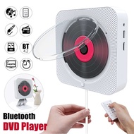 Portable CD Player Bluetooth Speaker Stereo Screen Wall Mountable CD Music Player with IR Remote